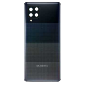Vitre arrière, Dos - Vitre Arrière Samsung Galaxy A42 5G Sans Contour Lentille Noir (Original Démonté) - Grade B, prix de gros.