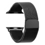 Bracelet, Montre - Bracelet pour Apple Watch 38/40/41mm DEVIA Milanese Watch Strap - Acier Inoxydable - Noir, prix de gros.