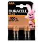 Batteries, Power Cells - Piles Alcalines AAA Duracell Plus Power 1.5V x 4pcs, wholesale price