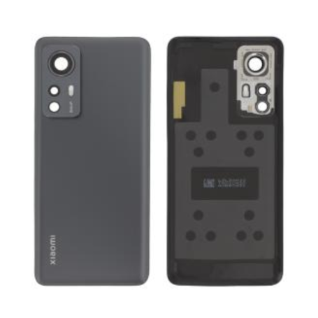 Rear Cover - Xiaomi 12/12X Black Rear Glass (Service Pack) - 56000600L300, wholesale price