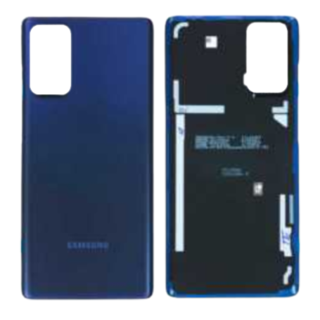 Back Glass, Rear Cover - Rear window Samsung Galaxy S20 FE 4G/5G 2020 (G780F/G781B) Without Lens Blue (Original Disassembled) - 