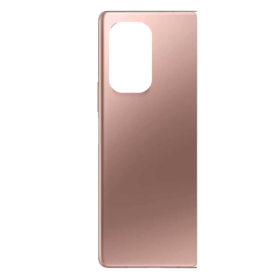 Vitre arrière, Dos - Vitre arrière Samsung Galaxy Z Fold 2 F916B Bronze Sans Contour lentille (Original Démontée) - Grade B, pri