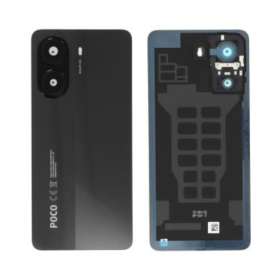 Dos, Couverture, Coque - Vitre Arrière Poco X7 Pro Noir (Service Pack) - 56003000O1000, prix de gros.