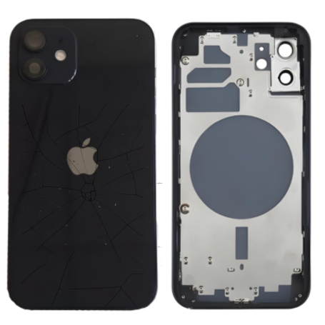 Back Cover - Empty Frame iPhone 12 Mini Black (Original Disassembled) - Broken, wholesale price