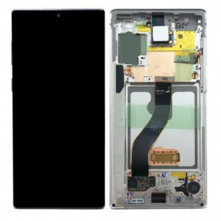 Display, Screen - Screen Samsung Galaxy Note 10 (N970) Silver + Frame (Original Refurbished), wholesale price