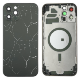 Vitre arrière, Dos - Châssis Vide iPhone 13 Pro Vert (Origine Demonté) - Cassé, prix de gros.