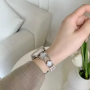 Jewelry, Accessory - Diamond Bracelet for Apple Watch - Stainless Steel - Silver, wholesale price