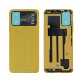 Back Glass, Rear Cover - Xiaomi Poco M3 Yellow Back Glass (Service Pack) - 55050000QL9X, wholesale price