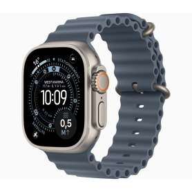 Smartwatch, Fitness Tracker - Apple Watch Series Ultra 3 GPS 49mm Natural Titanium Connected Watch With Sport Band M/L - New, wh