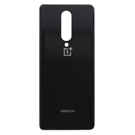 Dos, Coque - Vitre Arrière OnePlus 8 Pro Noir Sans Contour Lentille (Original Démonté) - Grade A, prix de gros.