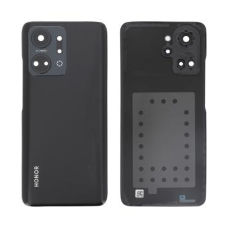 Back Glass, Rear Cover - Honor X7a Black Rear Glass (Service Pack) - 9707AAKT, wholesale price