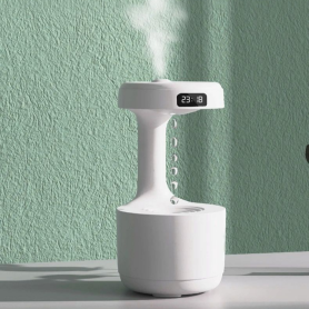 Humidifier, Air Moisturizer - Large Capacity Anti-Gravity Humidifier, USB, 111V-240V, for Home and Office, LZ599 - 13.5×13.5×26 