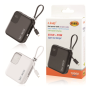 Batterie externe, Chargeur portable - Power Bank avec câbles de charge rapide 22.5 W 10000mAh LinQ P560L - Blanc, prix de gros.