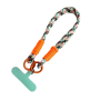 Phone Case, Mobile Holder - Nylon Phone Cover Necklace with Green Card - Green Orange Black Brown, wholesale price