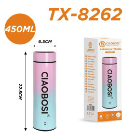 Thermos, Bouteille Isotherme - Bouteille Thermos Intelligente avec Écran Digital CIAOBOSI TX-8262 (450 ml) - Vert, prix de gros.