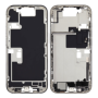 Back Housing - iPhone 16 Pro Max Back Frame without Rear Glass without Battery Titanium White eSIM US (Original Disassembled) Gr