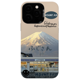 Protective Case Mount Fuji for iPhone - Black | Durable & Stylish Phone Protection