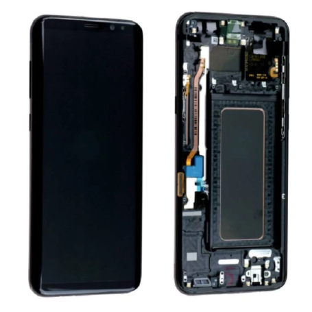 Screen, Display - Samsung Galaxy S8 Plus (G955F) Black Screen + Frame (Original Disassembled) - Grade A, wholesale price