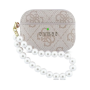 Étui, Housse - Coque de Protection pour AirPods Pro 3 PU Pearl Strap Classic Logo GUESS GUAP3P4E4PSP - Rose, prix de gros.