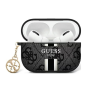 Étui, Housse - Coque de Protection pour AirPods 3 PU Charm Classic Logo GUESS GUA3P4RPSK - Noir, prix de gros.