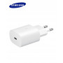 Kit Chargeur Type-C / Type-C Samsung 25W Blanc - Retail Box (Origine)