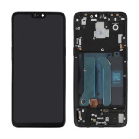 Screen, Display - OnePlus 6 Black Screen + Chassis (Original Refurbished), wholesale price