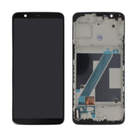 Display, Screen - OnePlus 5T Black Screen + Frame (Original Refurbished), wholesale price