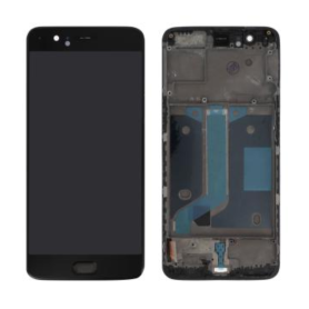 Écran, Display - Ecran OnePlus 5 Noir + Châssis (Original Reconditionné), prix de gros.
