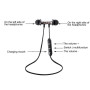 Casque, Écouteurs - Ecouteurs Bluetooth 80 mAh Athlete V4.2 Sans Fil Tour de Cou Sport - Noir, prix de gros.