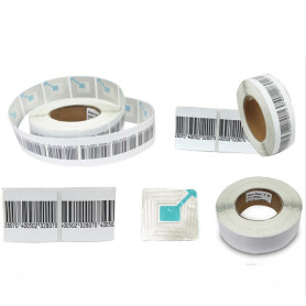 Security Tags, Theft Prevention - Self-Adhesive Anti-Theft Labels - 8.2 MHz - Deactivatable RF - for Retail Security Gates, whol