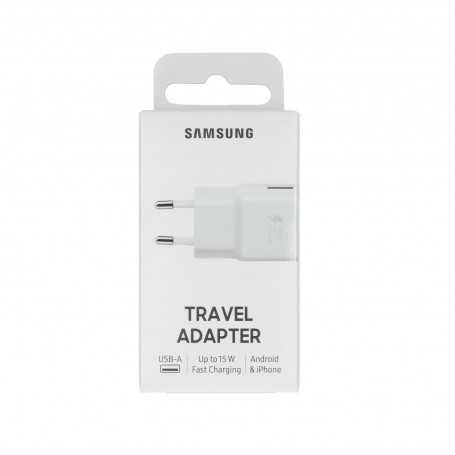 Adaptateur Secteur USB Samsung 15W Blanc - Retail Box (Origine)