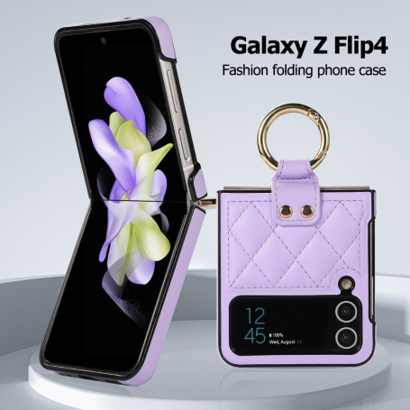 Phone Case, Cover - Coque Protection - Samsung Galazy Z - Violet Effet Matelassé, wholesale price