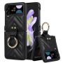 Phone Cover - Coque Protection - Samsung Galazy Z Flip - Noir Effet Matelassé, wholesale price