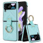 Case, Cover - Coque Protection - Samsung Galazy Z Flip - Bleu Turquoise Effet Matelassé, wholesale price