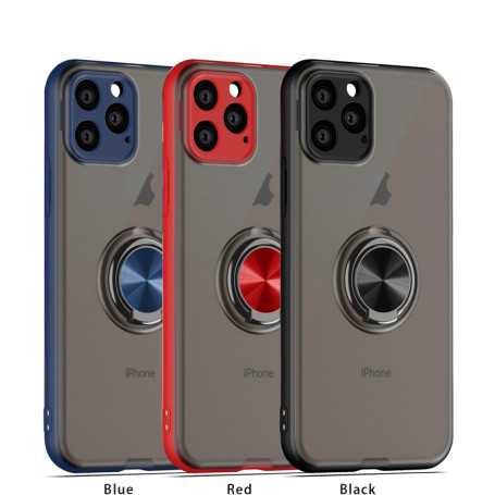 Matte Protective Case with Magnetic Ring Stand - Samsung A Series - Blue