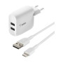 Adaptateur Secteur / Câble USB-C Vers USB-A 24W BELKIN | Etech-Parts