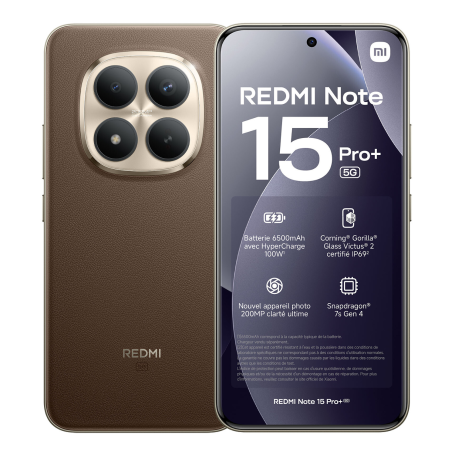 Smartphone, Mobile - Xiaomi Redmi Note 15 pro+ 5G 12 GB/512 GB Mocha Brown - New, wholesale price