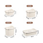 Container, Canister - Airtight Stainless Steel 304 Storage Box - Microwave and Refrigerator Compatible - 1100ml, wholesale price