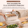 Container, Canister - Airtight Stainless Steel 304 Storage Box - Microwave and Refrigerator Compatible - 1100ml, wholesale price