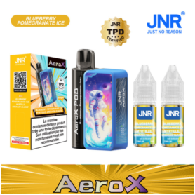 E-cigarette, Vaporisateur - Vapoteuse E-Liquide Rechargeable - JNR AeroX - 32000 puffs - Myrtille, Grenade Glacée, prix de gros.