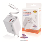 Power Adapter, Fast Charger - Charger with Type-C Telescopic Cable PD 35W + QC 3.0 - LinQ AC3479 Fast Charger, wholesale price