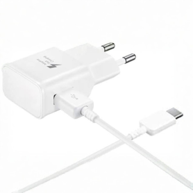 Chargeur Secteur, Adaptateur - Chargeur Rapide Samsung EP-TA200EWE 15 W + Câble USB-C Blanc - Vrac (Origine), prix de gros.