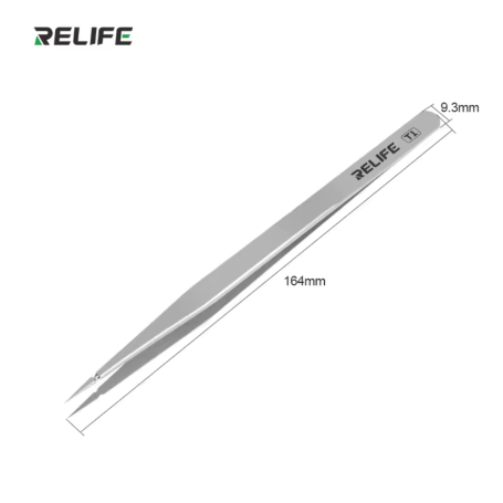 Pince Brucelle Haute Qualité Précision Anti-statique RELIFE T1 | Etech-Parts