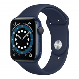 Smartwatch, Wearable - Montre Connectée Apple Watch Series 6 GPS 40mm Bleu Aluminium avec Bracelet - Grade AB (TVA Sur Marge)*, 