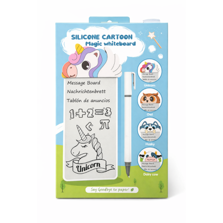 Writing Pad, Drawing Board - LCD Magnetic Writing Tablet 7.4 Portable - Unicorn - White, wholesale price