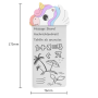 Writing Pad, Drawing Board - LCD Magnetic Writing Tablet 7.4 Portable - Unicorn - White, wholesale price