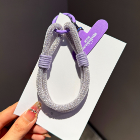 Dragonne, Sangle - Lanière de Téléphone Portable Courte Violet avec Nœuds Violet, prix de gros.