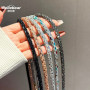 Bandoulière, Sangle - Lanière de Téléphone Portable en Cristal Multicolore avec Fermoir Doré, prix de gros.