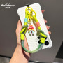 Dragonne pour téléphone style dopamine – bracelet tressé – motif fille – accessoire