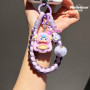 Phone Accessories - copy of Plush Blue Phone Wrist Strap with Doll Keychain and Pom Pom, wholesale price